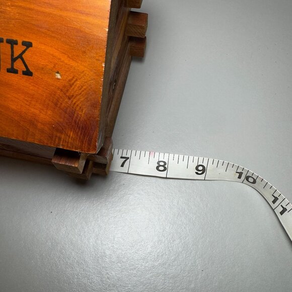 Vintage Log Cabin Bank (Solid Cedar Wood) - Picture 9 of 11